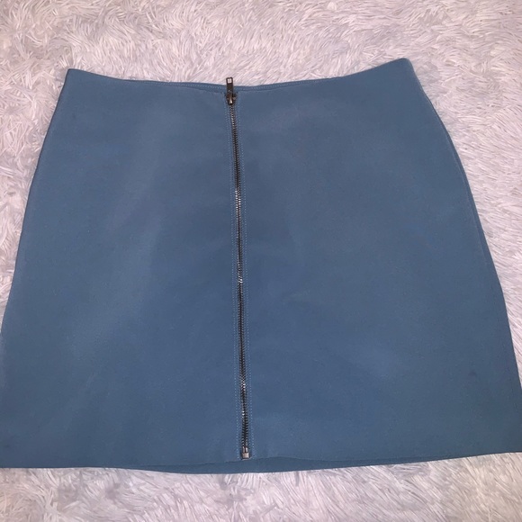 Forever 21 Dresses & Skirts - blue full zip skirt